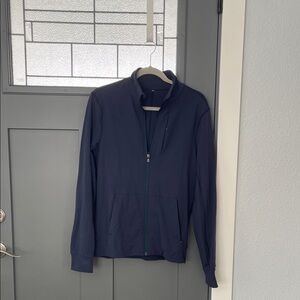 lululemon athletica Men's Navy Zip-Up Shirt Jacket